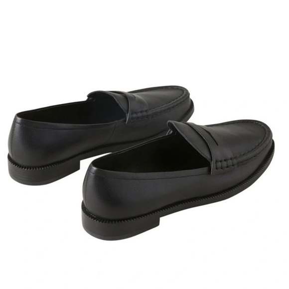 SEED HERITAGE Kendall Leather Penny Loafer in True Black Size 8.5 U.S. / 39 EU - Picture 3 of 15